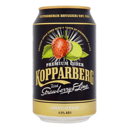 Kopparberg Premium Strawberry & Lime Cider Cans 24x330ml