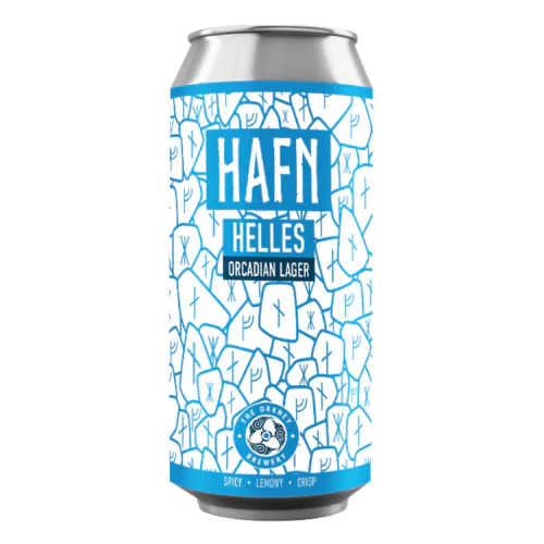 Orkney Brewery Runic Range Hafn Helles Orcadian Lager Cans 12x440ml